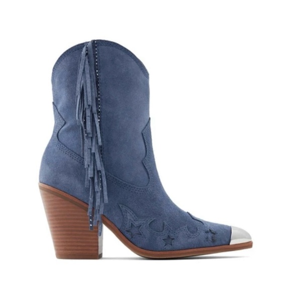 Aldo Shoes - Aldo x Tezza Desert Star Suede Western Ankle Boots